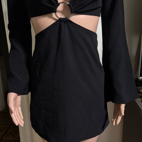 5à7 CINQ A SEPT Women’s Cut Out Black Mini Dress - Picture 9 of 15